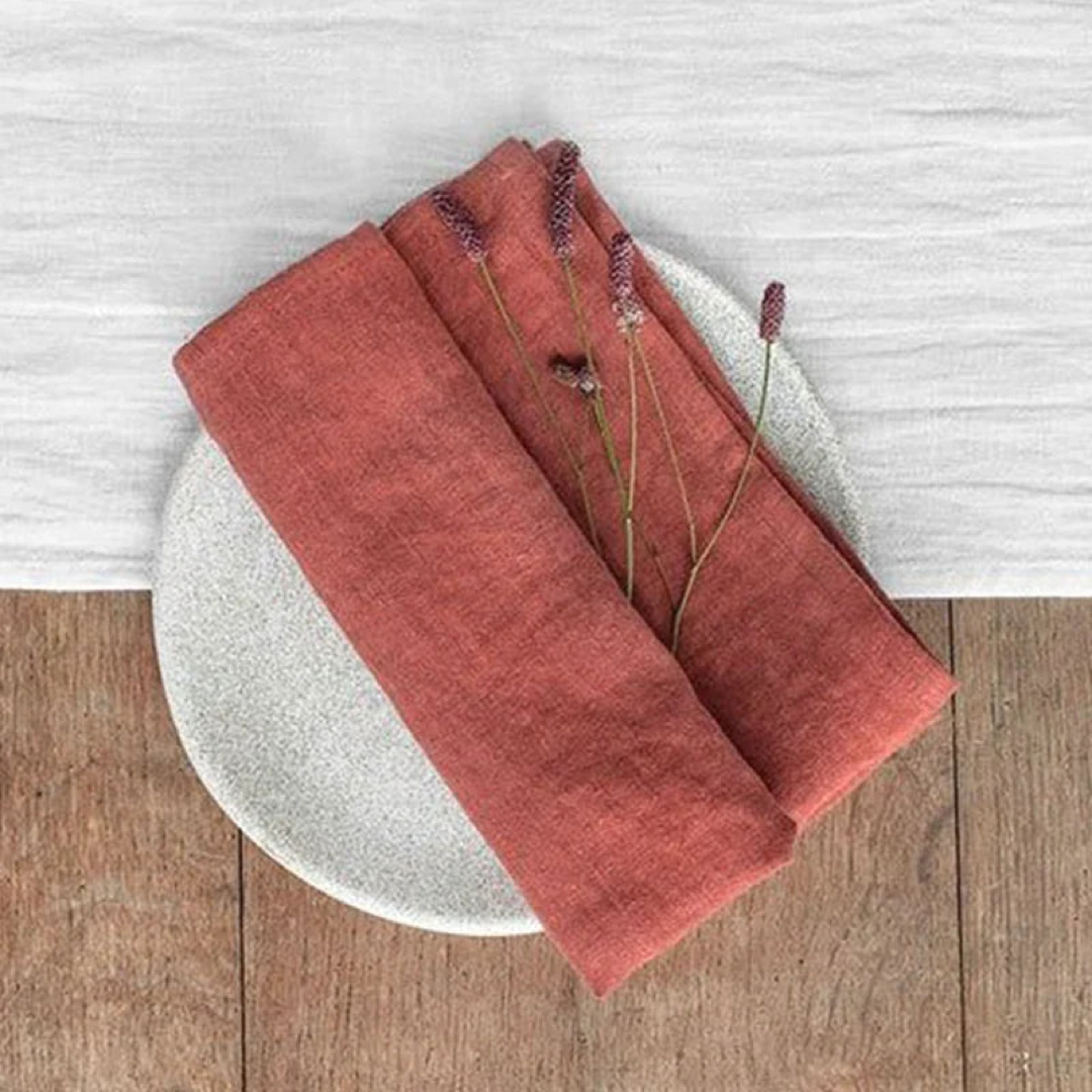 Flax Linen Napkin Set for Everyday Dining