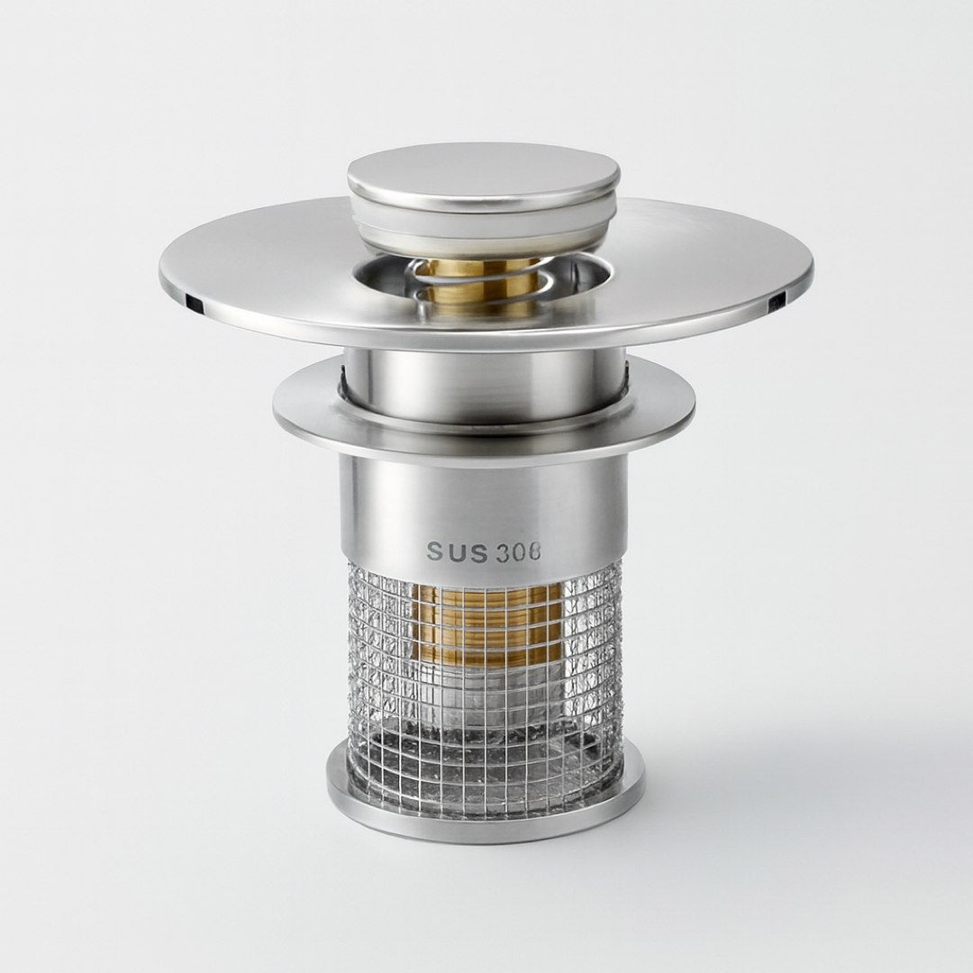 Pop-Up Drain Seal for Odor-Free Bathrooms