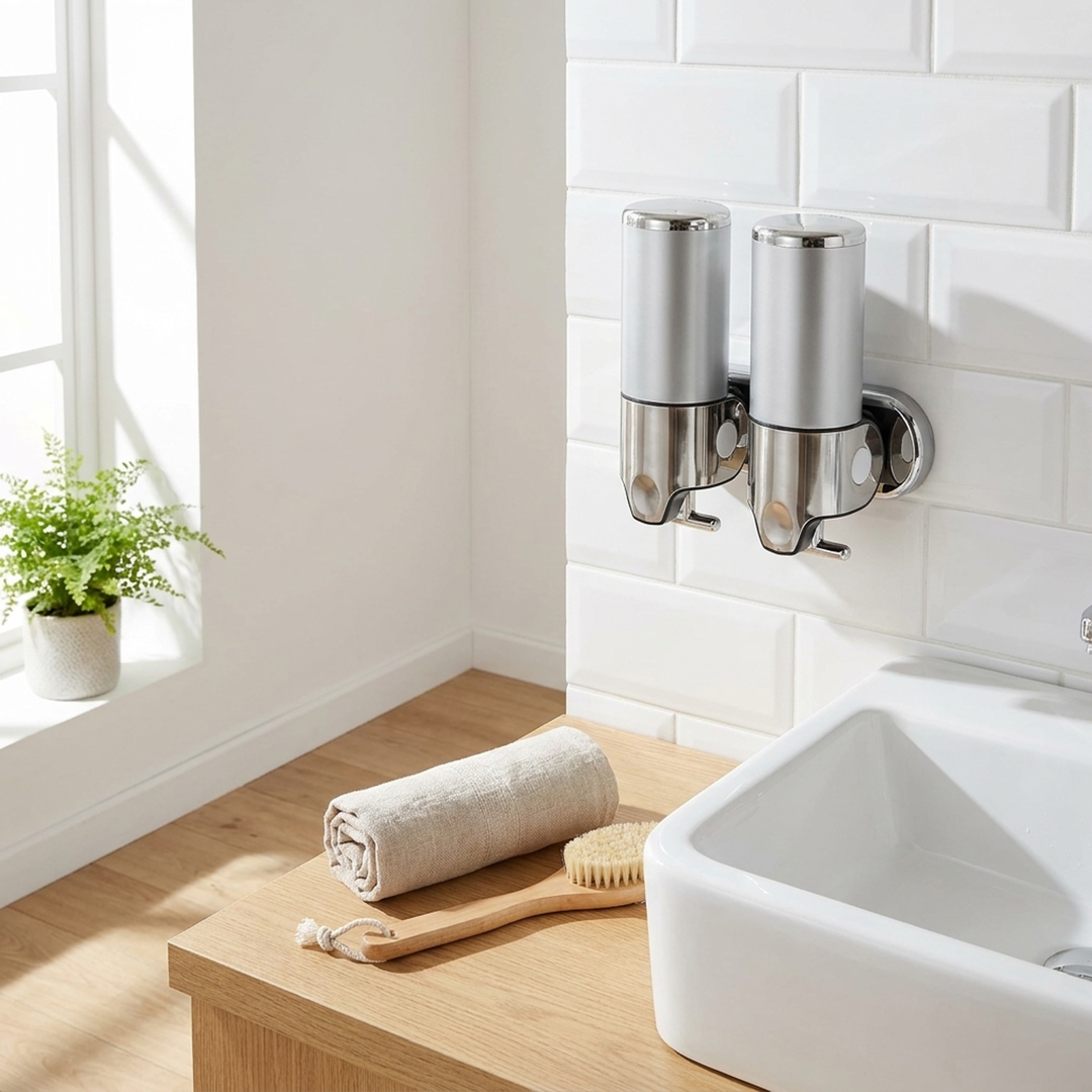 Wall-Mounted Soap Dispenser for Clutter-Free Sinks