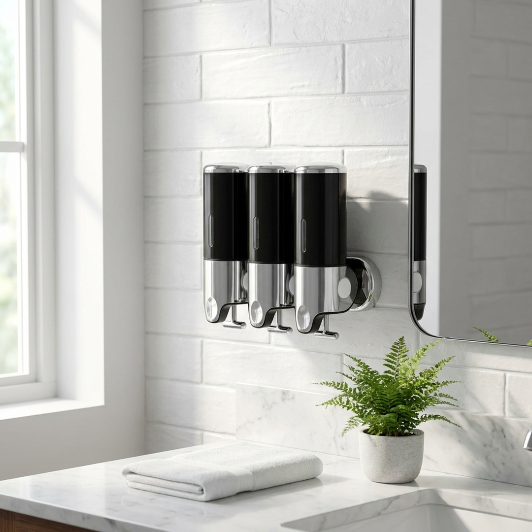 Wall-Mounted Soap Dispenser for Clutter-Free Sinks