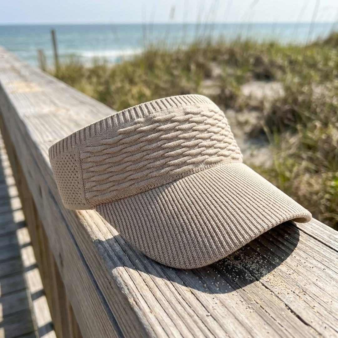 Airy Knit Sun Visor for Cool Shade