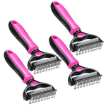 Dual-Sided Pet Rake for Less Shedding