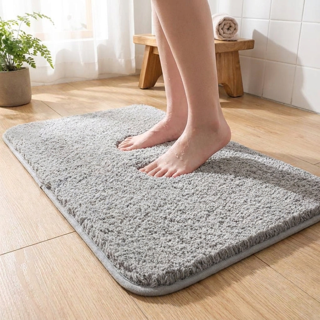 CloudSoft Bath Mat for Dry, Secure Floors
