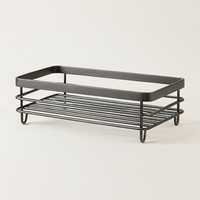 Collapsible Steel Dish Rack Clears Counter Space