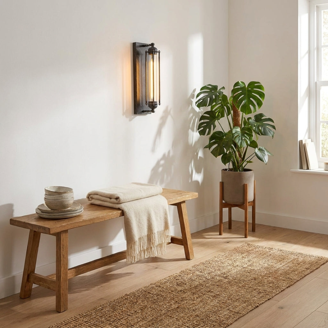 Vintage Metal Wall Light for a Warm Glow