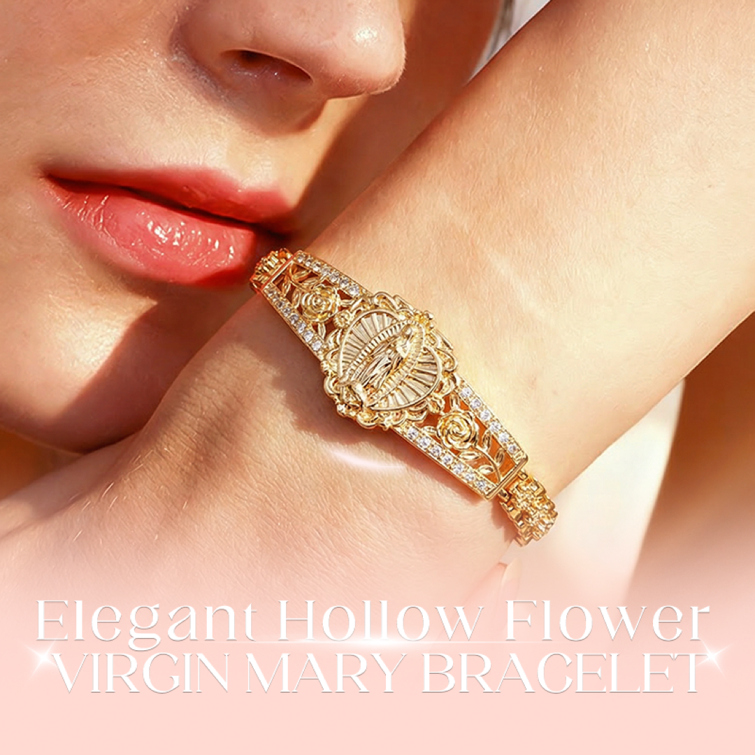 Floral Virgin Mary Bracelet for Daily Devotion