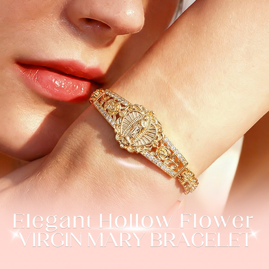 Blumiges Jungfrau-Maria-Armband für tägliche Andacht