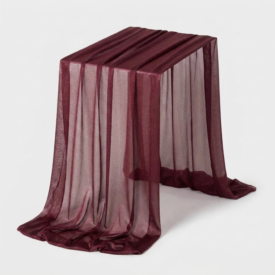 Sheer Table Runner for Effortless Event Styling
