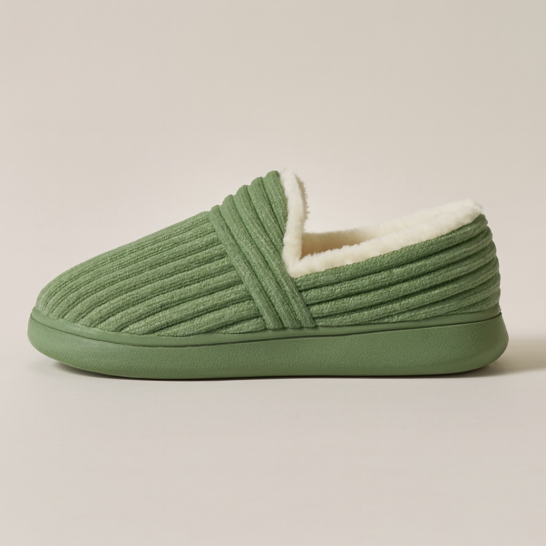 Fleece-Lined Slippers for Cozy, Secure Steps