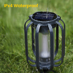 Dual-Flame Solar Lantern For Effortless Outdoor Glow
