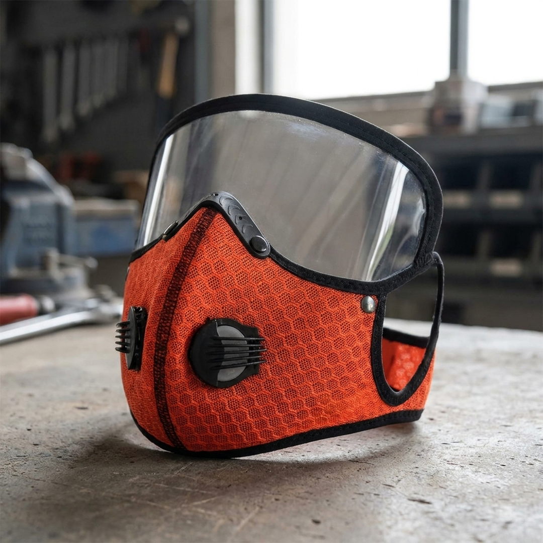 Adjustable Carbon Filter Mask for Dusty Tasks