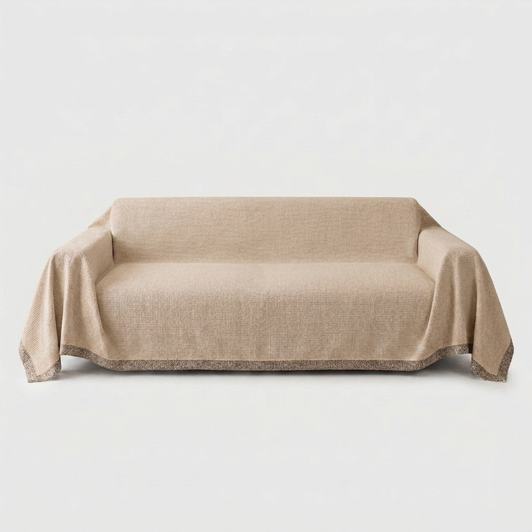 Stay-Put Sofa Cover for a Neater Living Room