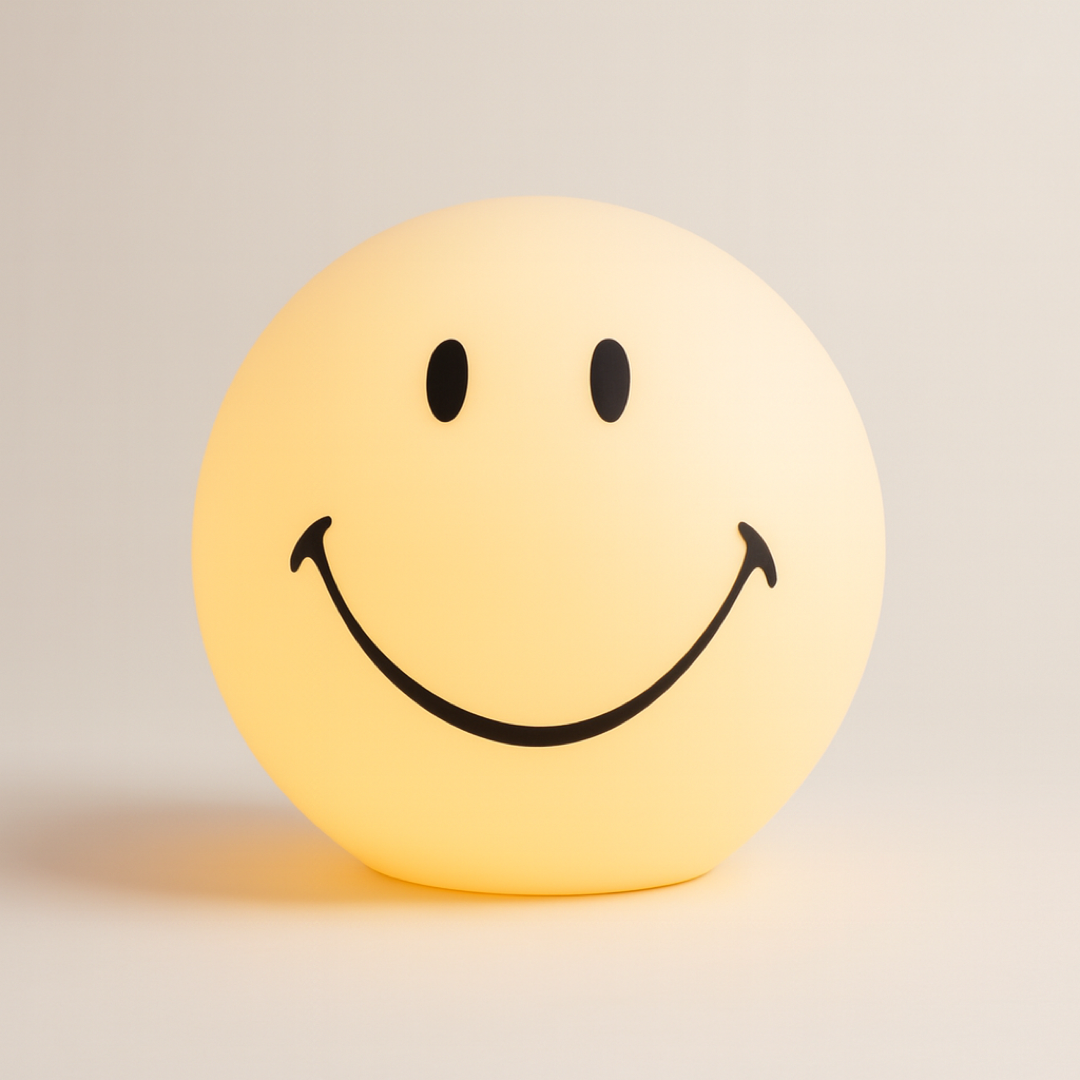Smiley Face Lamp for Cozy Bedtime Light