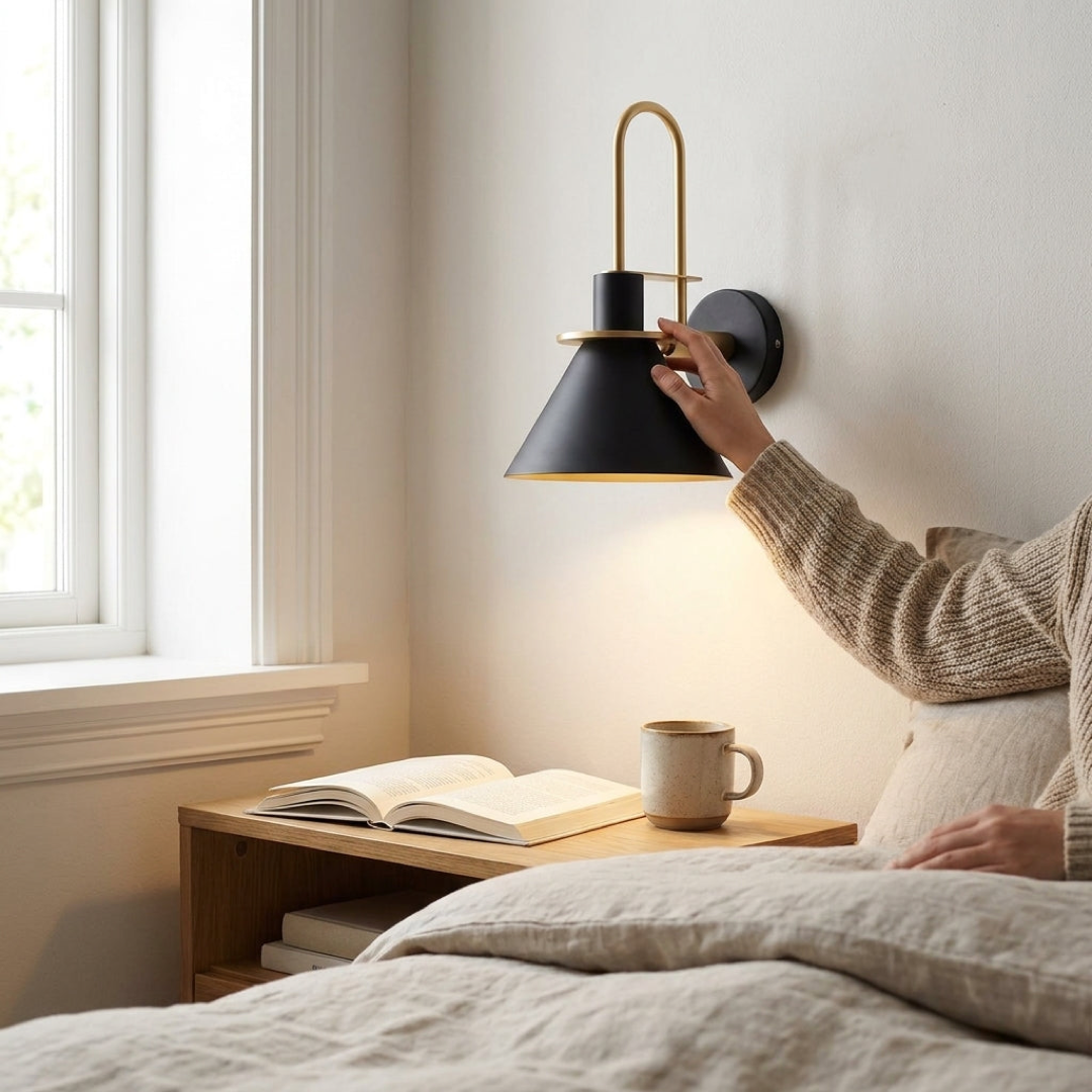 Adjustable Reading Sconce for Clutter-Free Nights