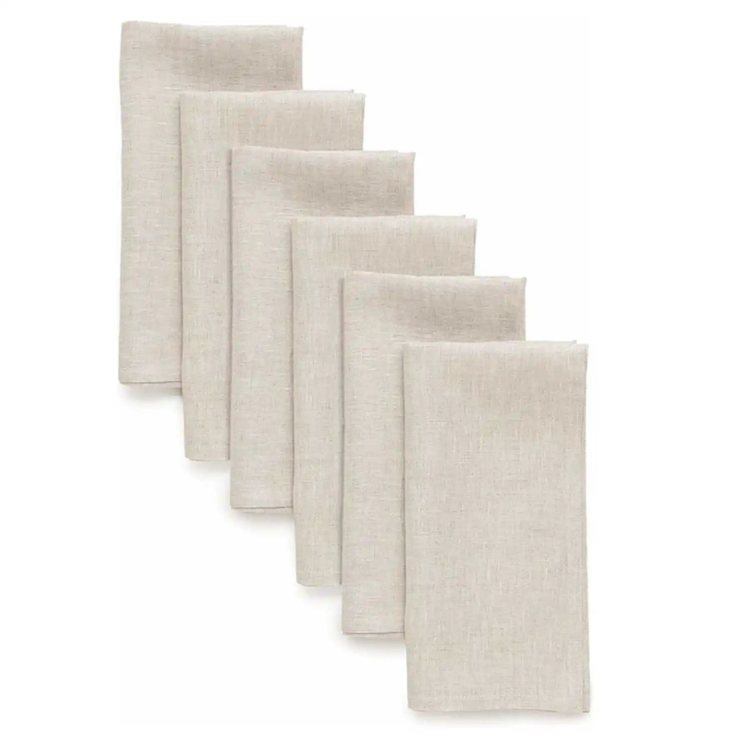 Linen Dinner Napkins for Effortless Hosting – Set of 12
