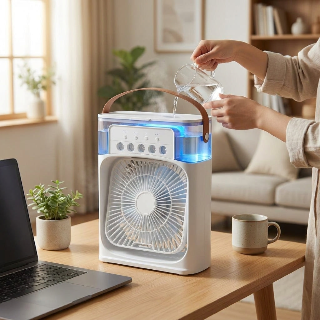 Portable Evaporative Cooler for Personal Comfort