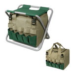 Garden Tool Kit With Seat for Strain-Free Planting