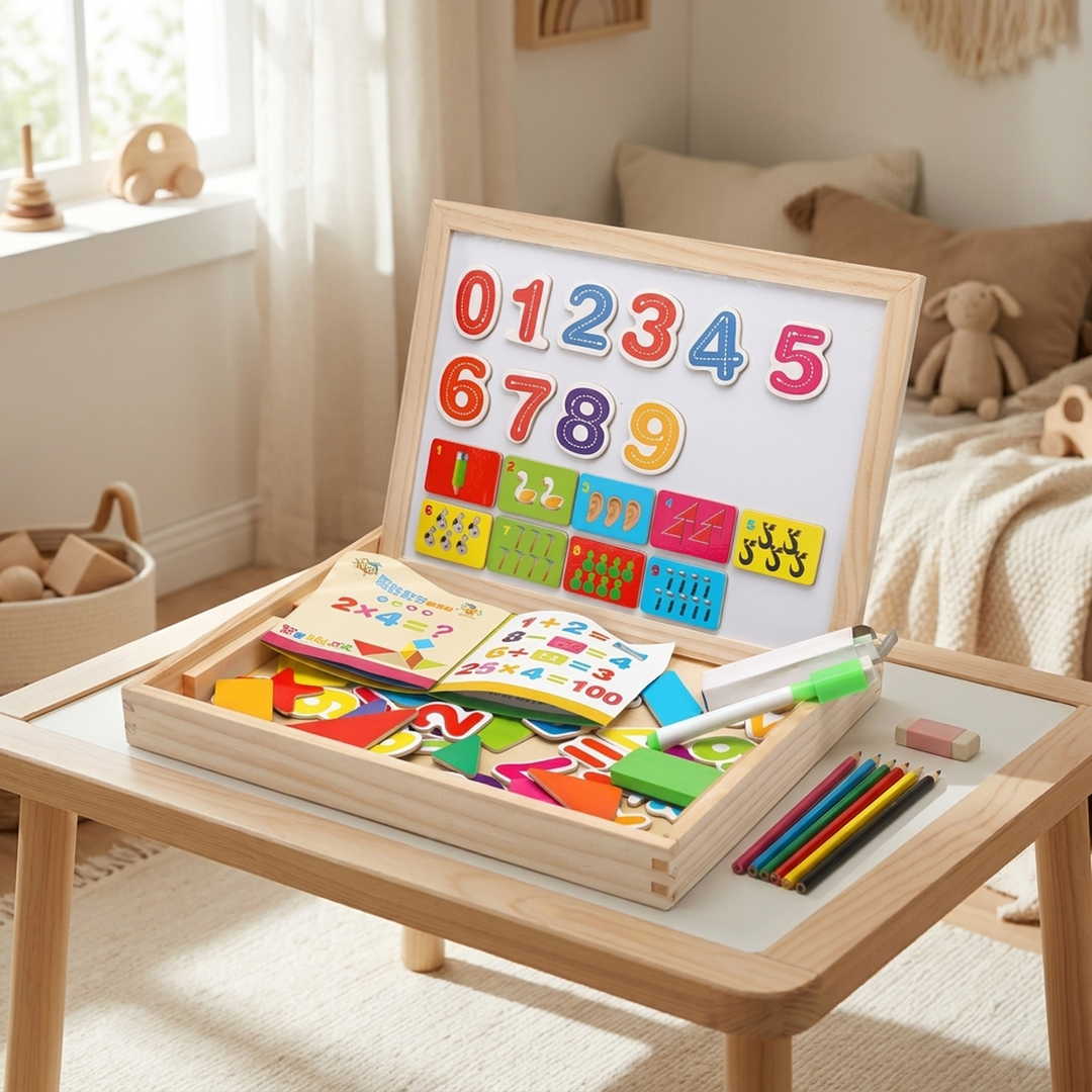 Dual-Surface Kids' Art Table for Creative Focus