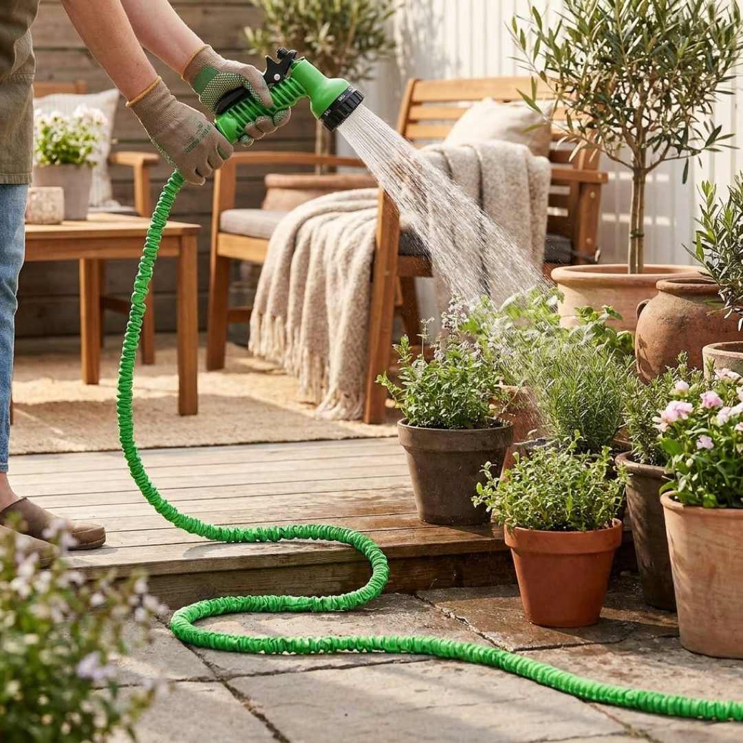 PowerFlow Garden Hose for Effortless Outdoor Cleaning