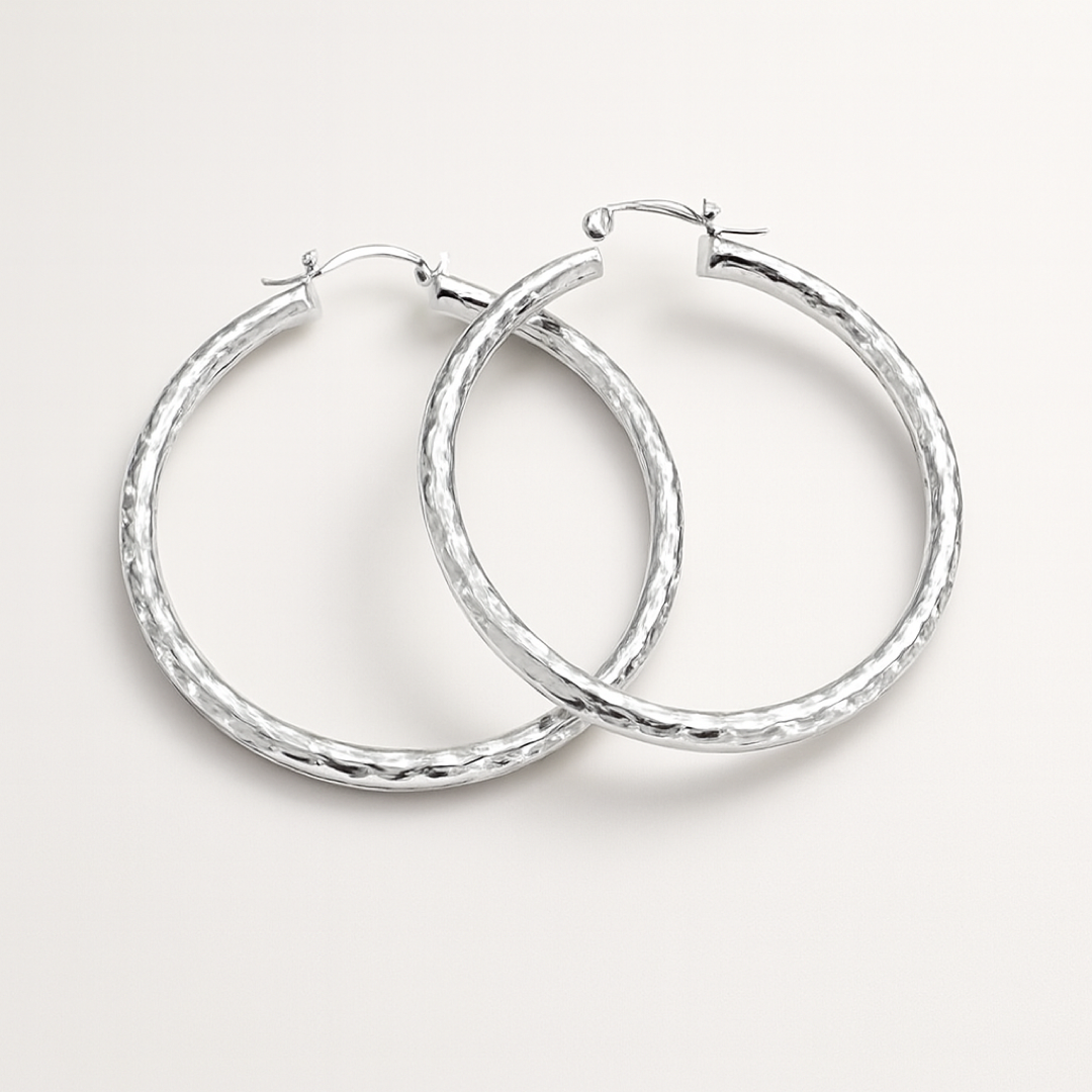 Diamond-Cut Hoop Earrings for Everyday Sparkle