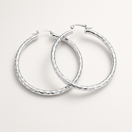 Diamond-Cut Hoop Earrings for Everyday Sparkle