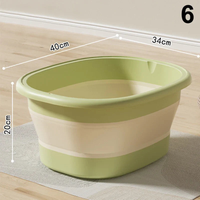 Foldaway Foot Soaking Tub With Massage Rollers