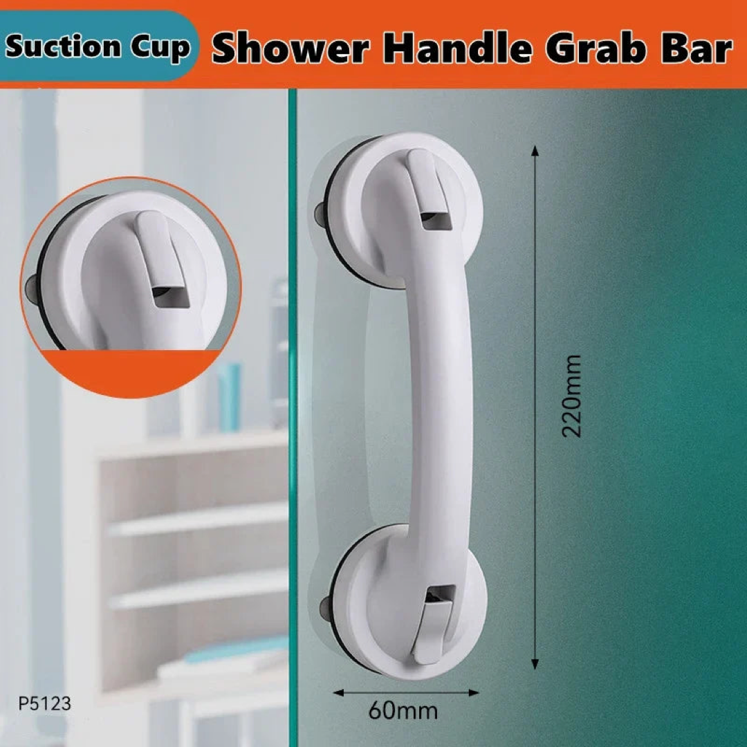 Suction Shower Grab Bar for Safer Bathing
