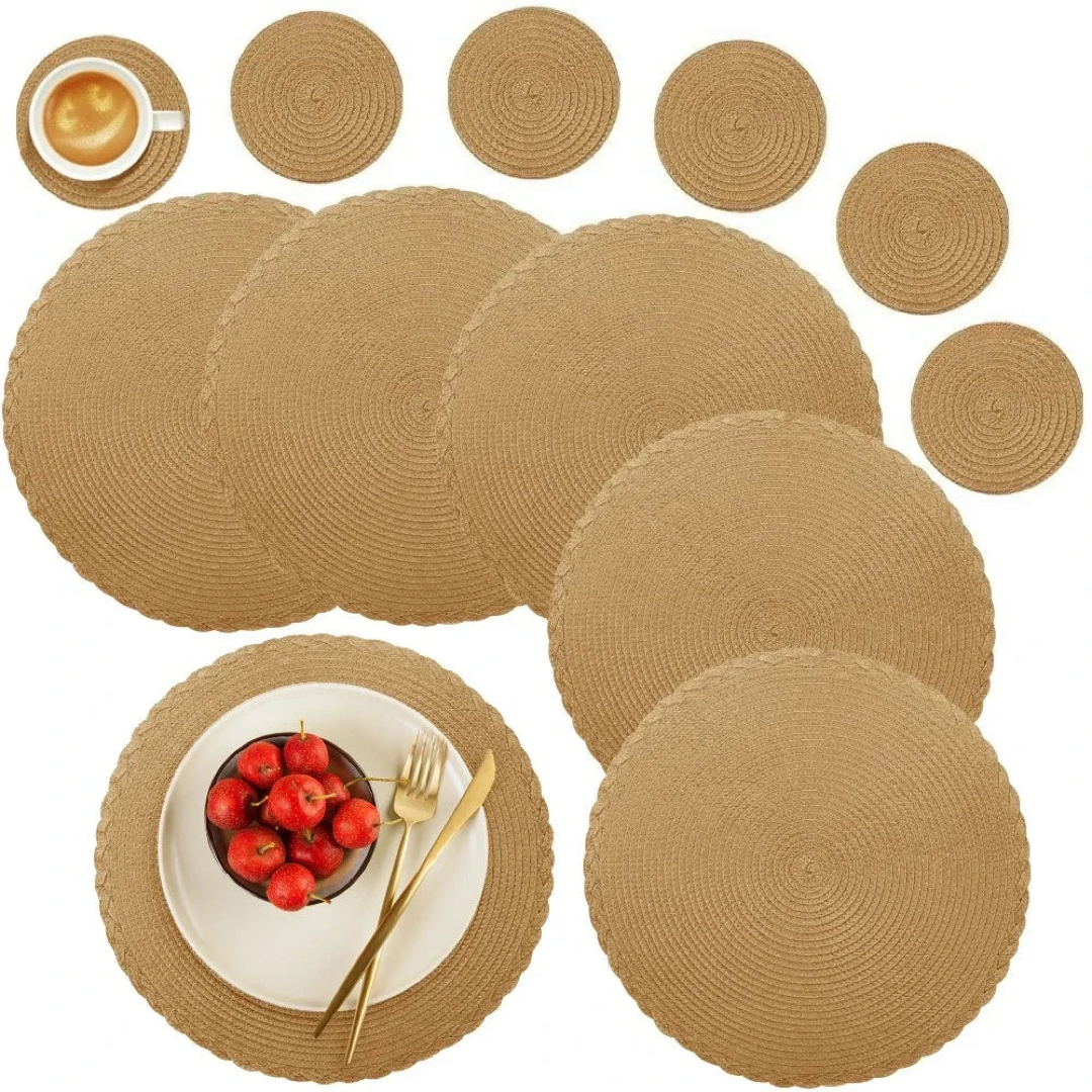 Ramie Table Mats for Heat and Spill Protection
