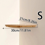 Solid Pine Corner Shelf for Space-Saving Storage