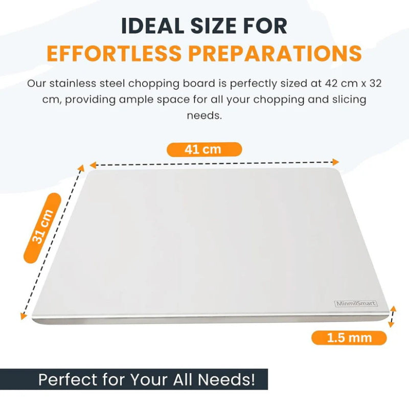 Stainless Steel Cutting Board For Cleaner Prep