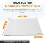 Stainless Steel Cutting Board For Cleaner Prep
