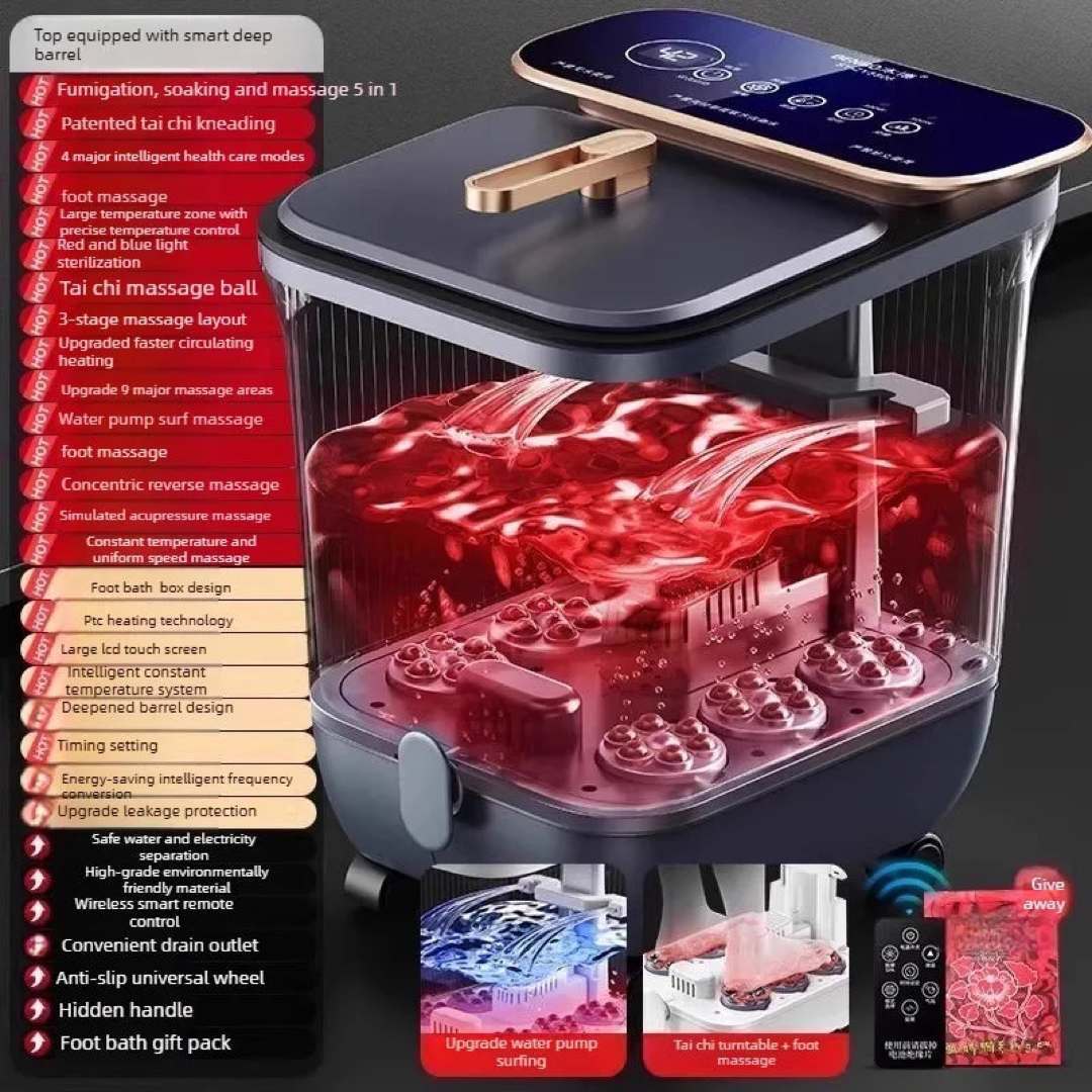 Collapsible Heated Foot Spa for Effortless Relief
