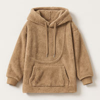 Pet Pocket Fleece Hoodie for Cozy Carrying