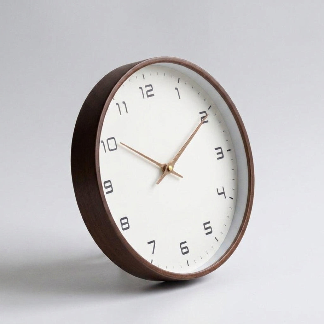 Minimalist Wood Wall Clock for Peaceful Rooms