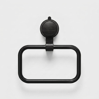 Walnut Towel Ring for Damage-Free Mounting