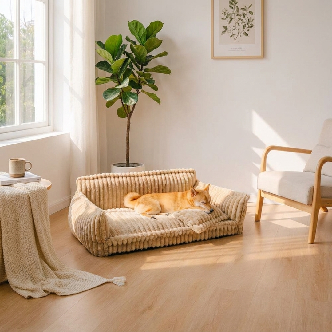 Plush Dog Sofa Bed for Restful Sleep