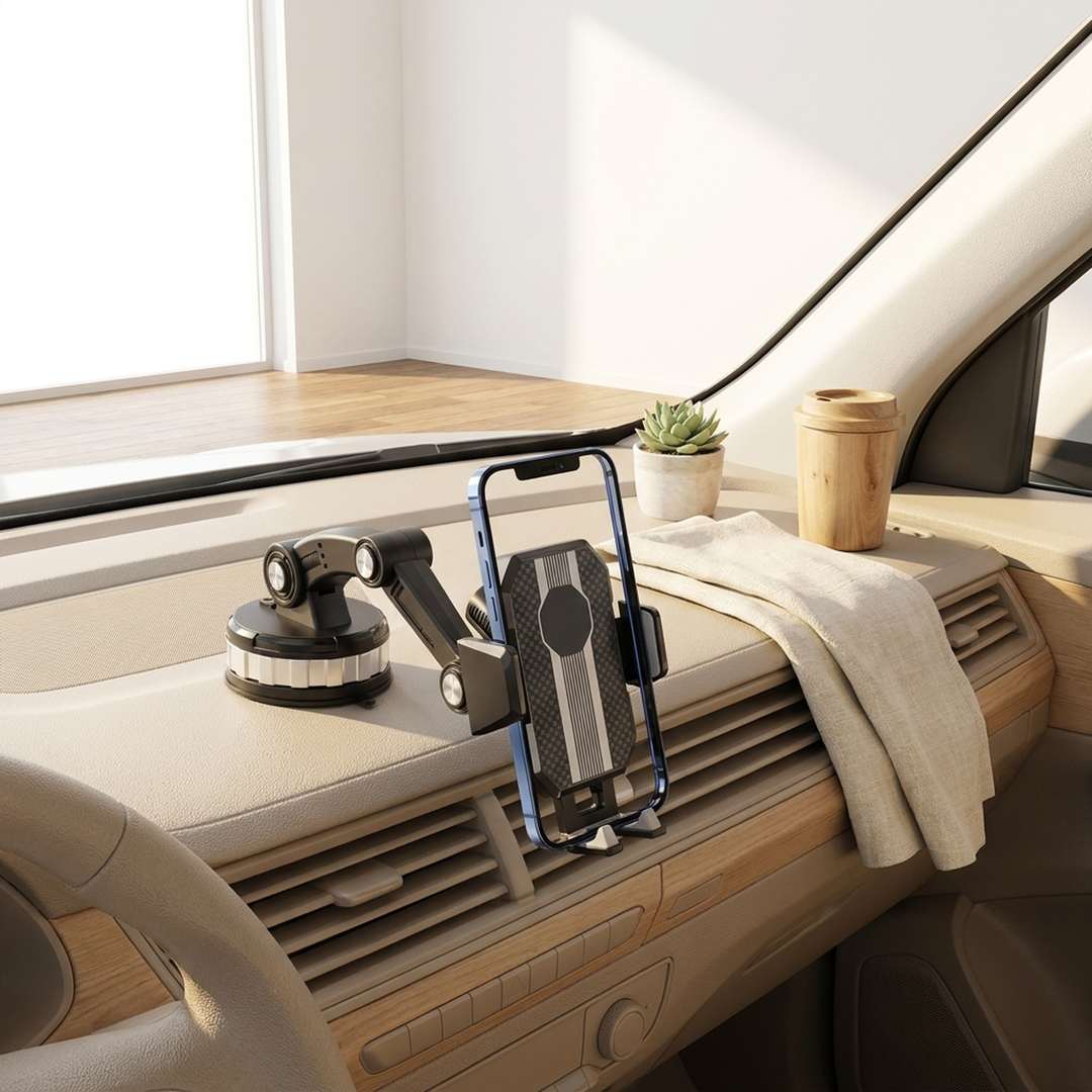 Adjustable Car Phone Holder for Clear Navigation