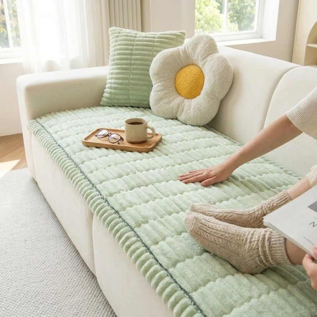 Plush Sofa Protector for Cozy Pet-Friendly Comfort