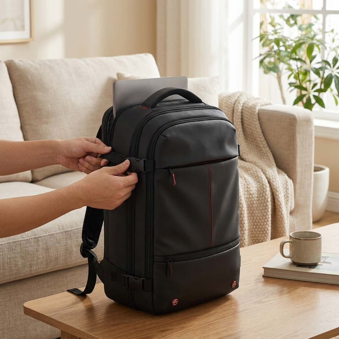 Compressible Laptop Backpack for Easier Packing