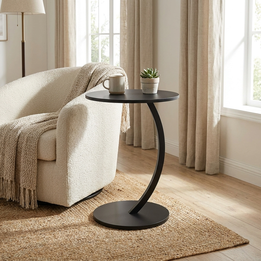Compact Round Side Table for Everyday Ease
