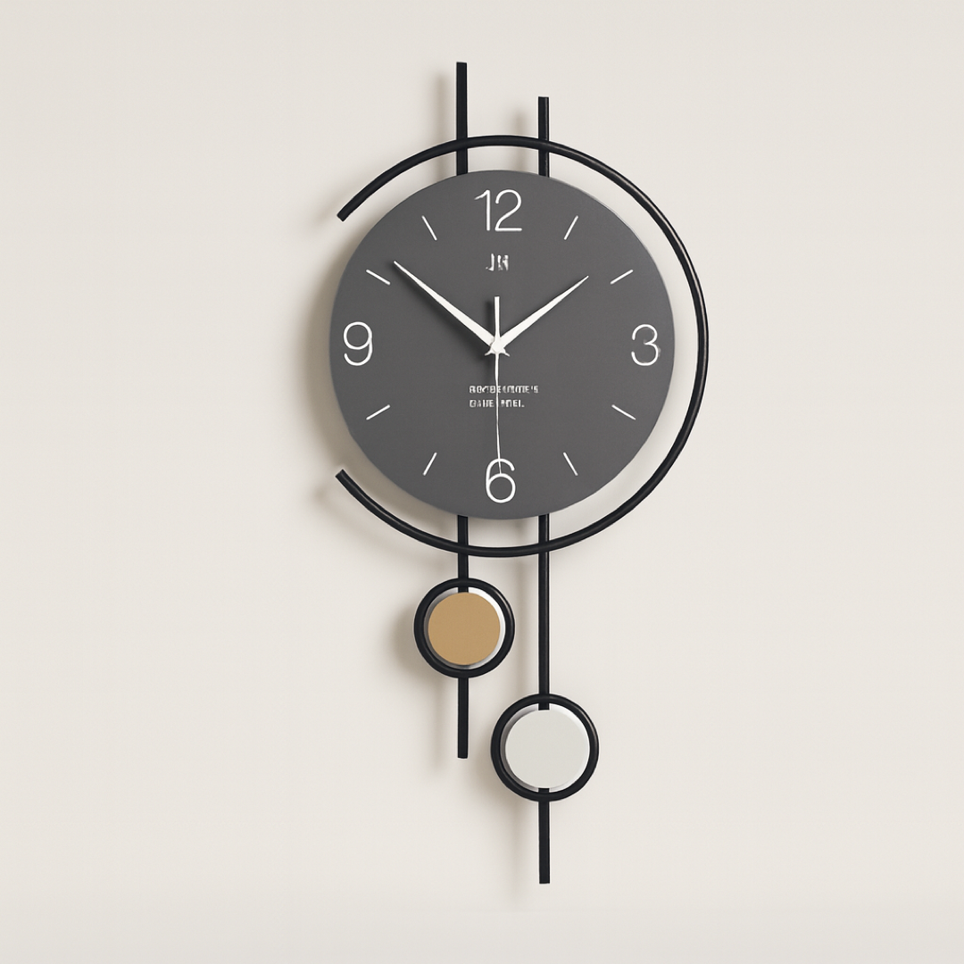 Sculptural Wall Clock for Quiet Timekeeping