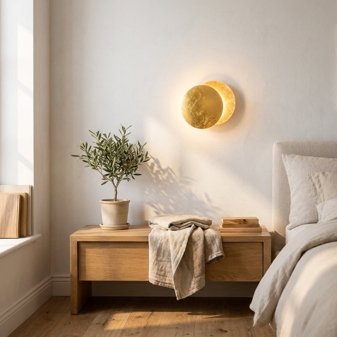 Rotating Moon Wall Light for Tailored Ambiance