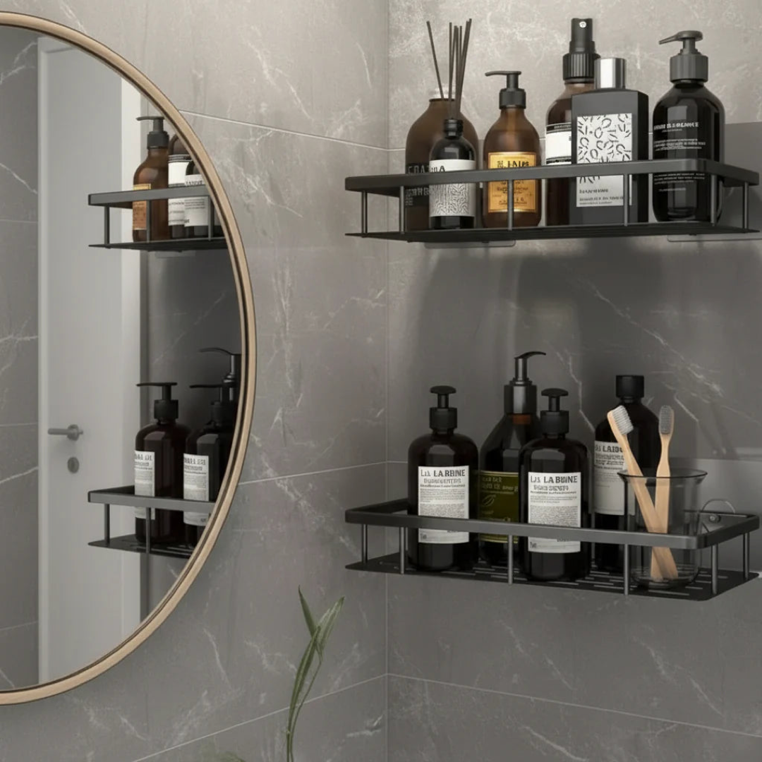 Wall-Mounted Bathroom Shelf for Clutter-Free Counters