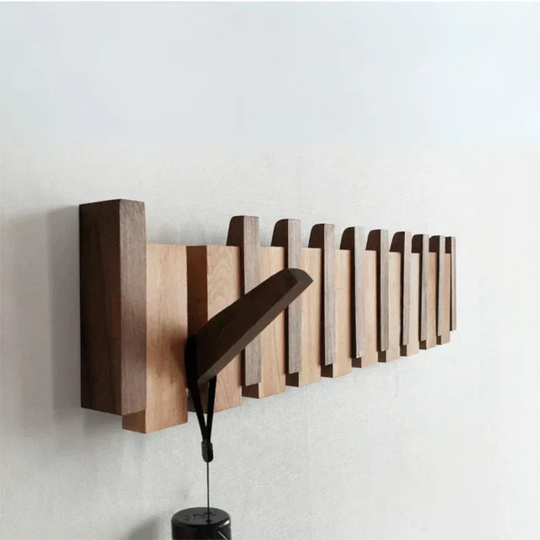 Piano Key Wall Rack for Clutter-Free Entryways
