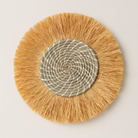 Moroccan Straw Wall Art for Natural Warmth