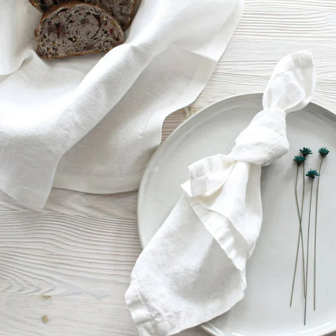 Flax Linen Napkin Set for Everyday Dining