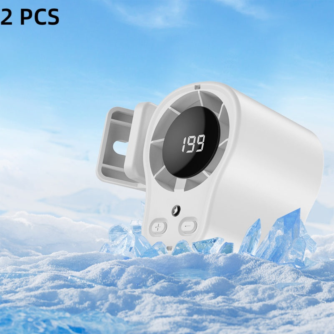 LED Personal Fan for Hands-Free Travel Cooling