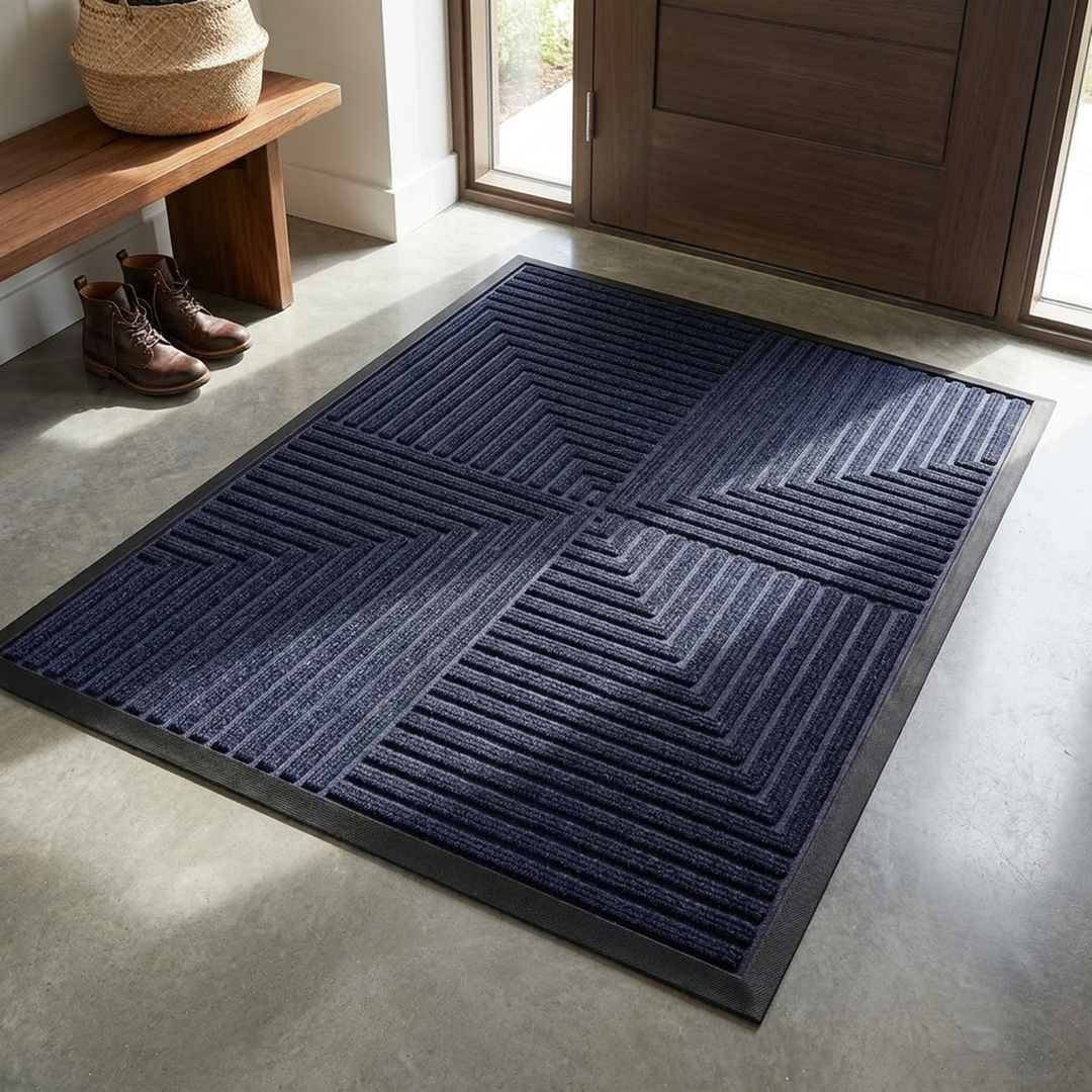 Striped Doormat That Traps Dirt Securely