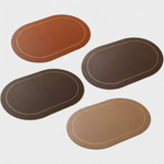 Faux Leather Placemats for Easy Table Protection