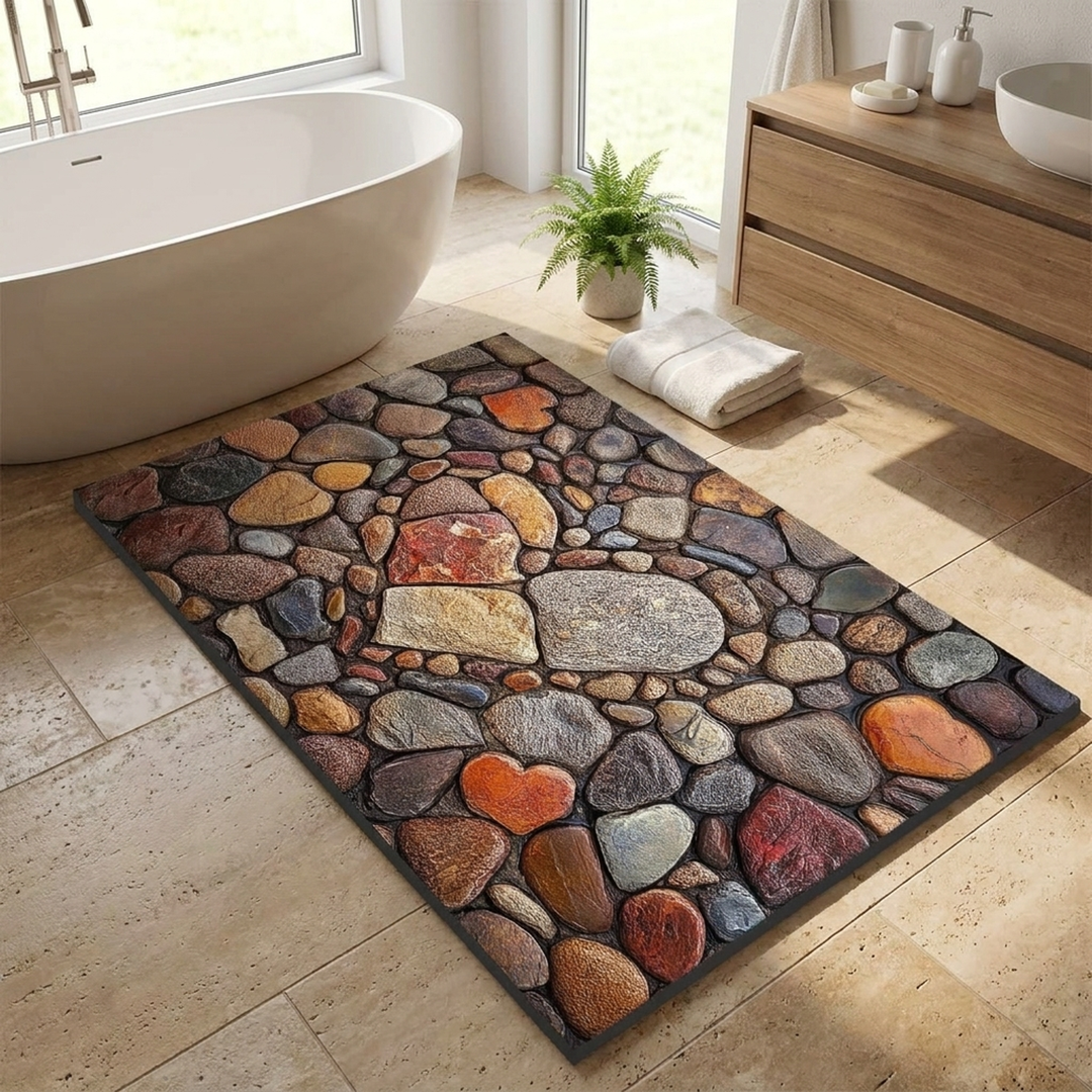 Mineral Bath Mat for Steady, Comfortable Steps